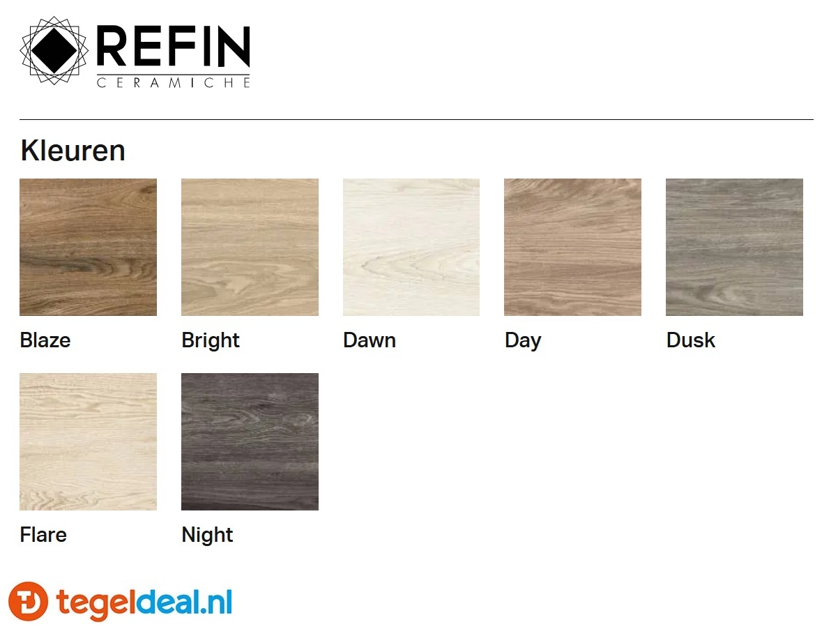 Refin Deck, houtlook tegels 