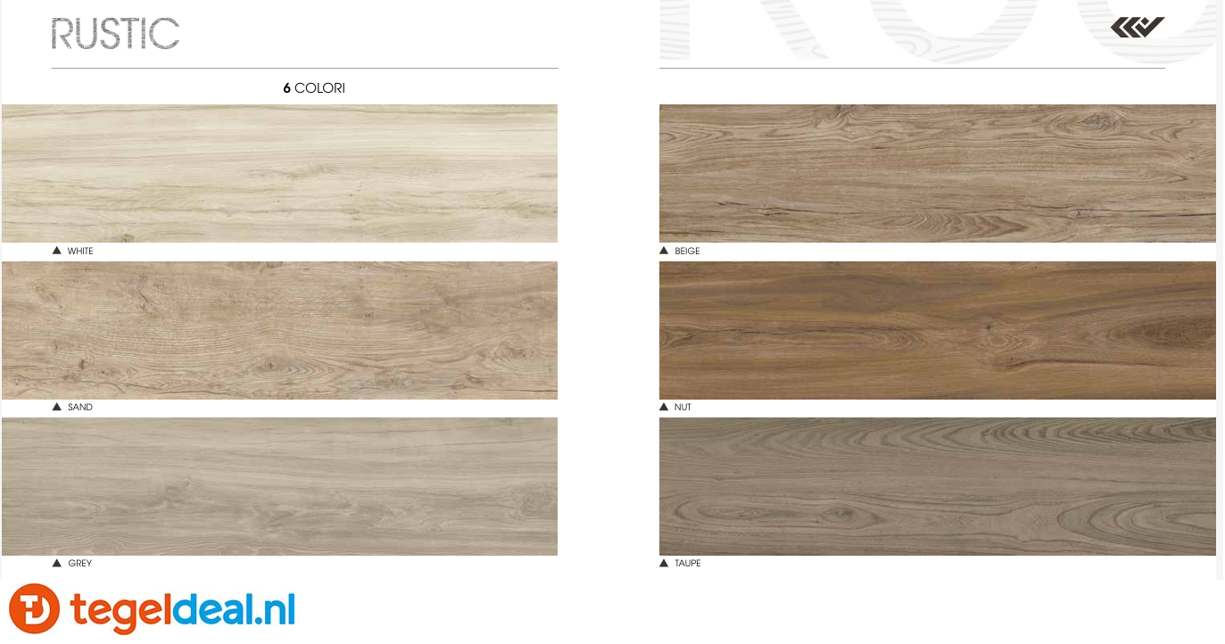 Castelvetro Rustic, houtlook tegels voor binnen en buiten
