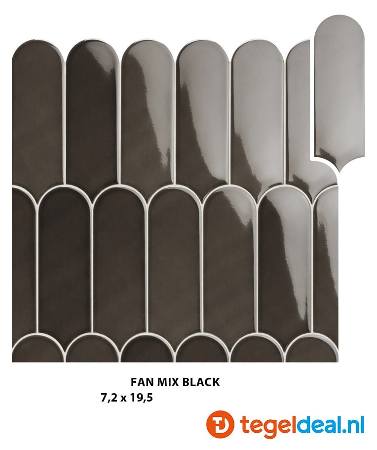 WDT Natucer Fan, 7,2x19,5 cm, 5 kleuren mat en glans WDT Natucer Fan, 7,2x19,5 cm, 5 kleuren mat en glans