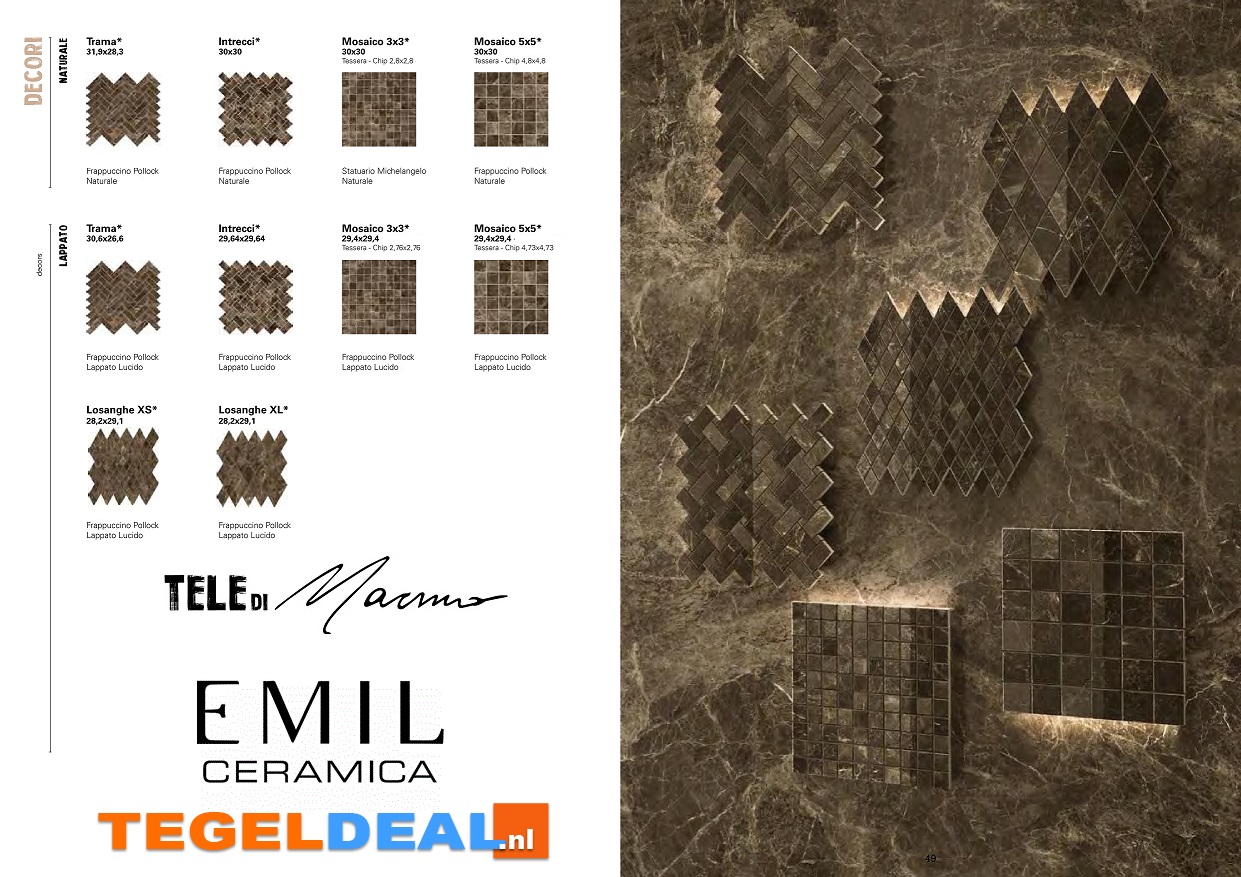 Emil, Tele di Marmo; marmerlook Emil, Tele di Marmo; marmerlook