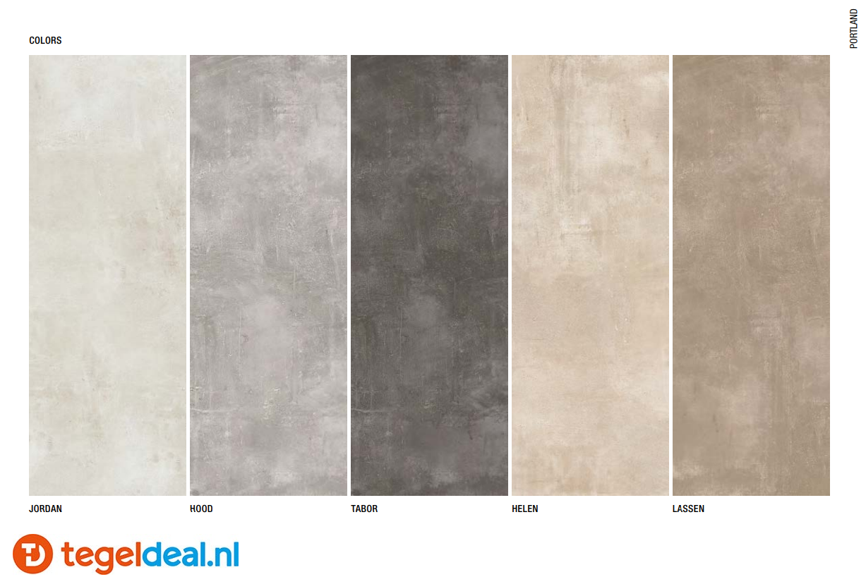 Fondovalle Portland, HOOD, 120x120x0,6 cm, PTL004, betonlook tegels  