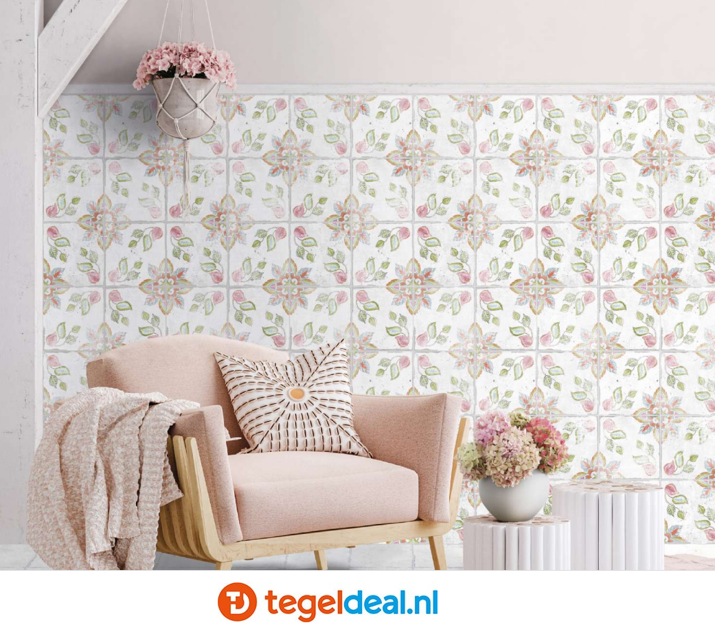 VLT / WDT Nanda Tiles, Florentina, 15x15 cm, patroontegels VLT / WDT Nanda Tiles, Florentina, 15x15 cm, patroontegels