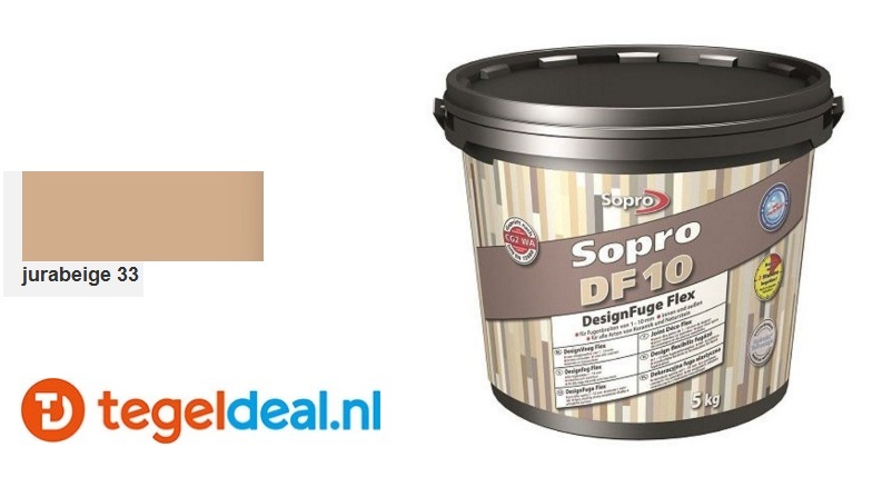 Sopro DF 10 - Designvoeg Flex 1-10 mm / JURABEIGE 33 - emmer 5 kg / art. 1064-05 