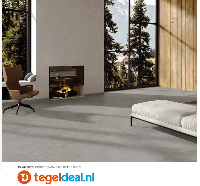 SIL Ceramiche, Concrediana GREY, 60x120 cm Natural