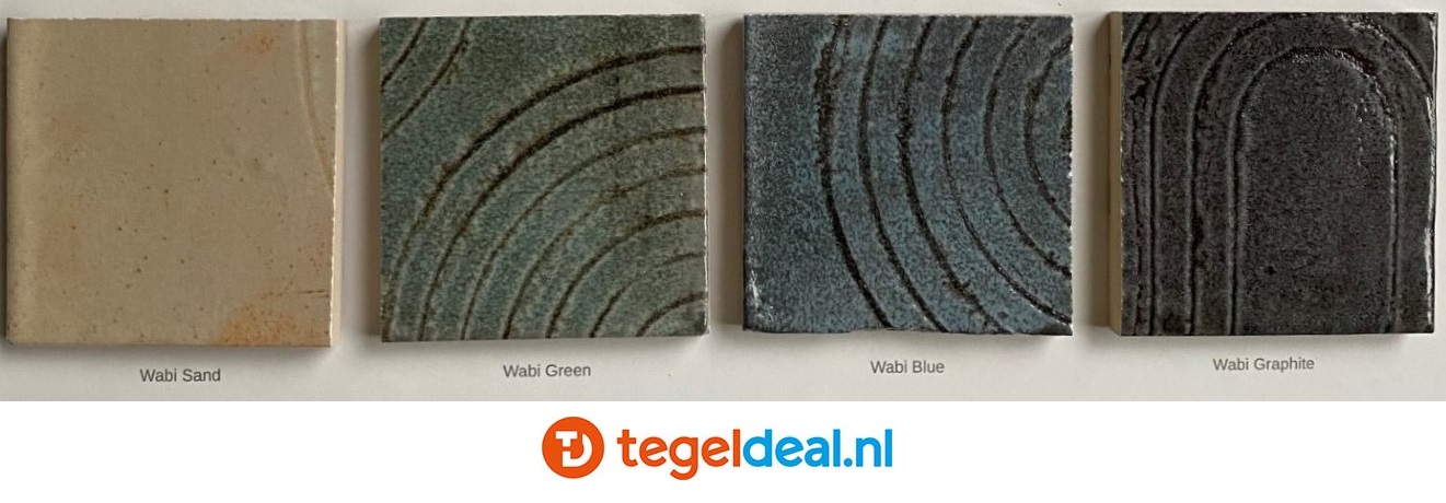WOW Design, Enso, Wabi GREEN, 12,5x12,5 cm, wandtegels