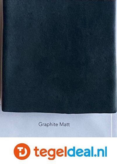 WOW Design, Fez GRAPHITE Matt, 6,2x12,5 cm handvorm wandtegels
