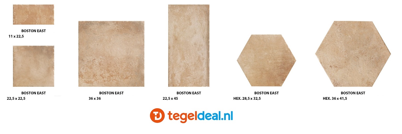 VLT Natucer Boston, terracotta-look div. kleuren en afmetingen