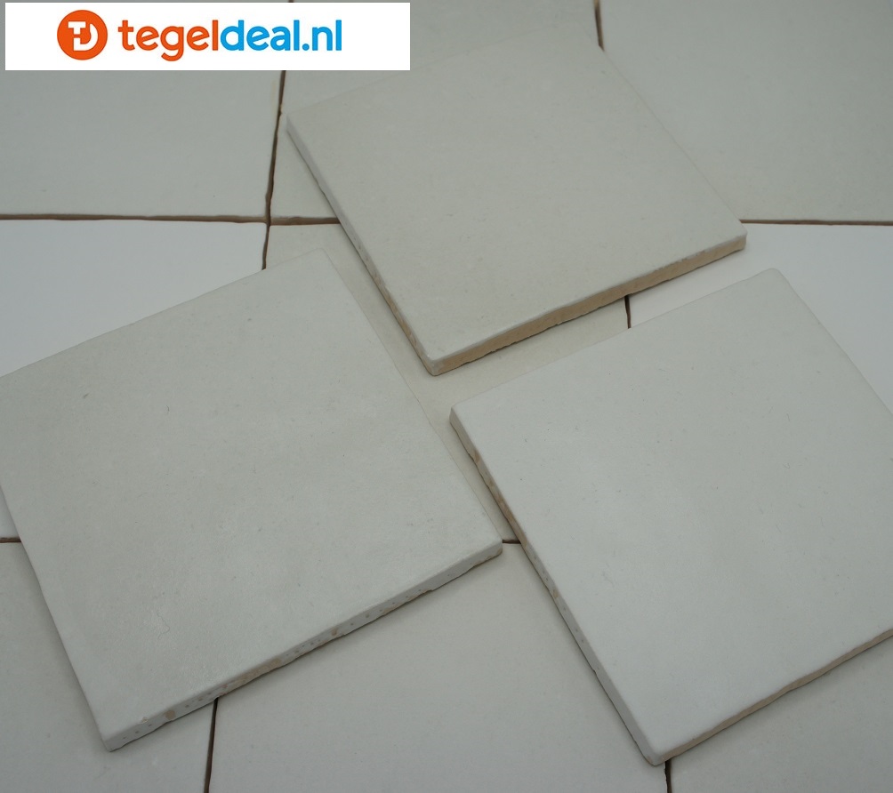 Equipe, Magma, WHITE, 13,2x13,2 cm, art 24968, handvorm wandtegels