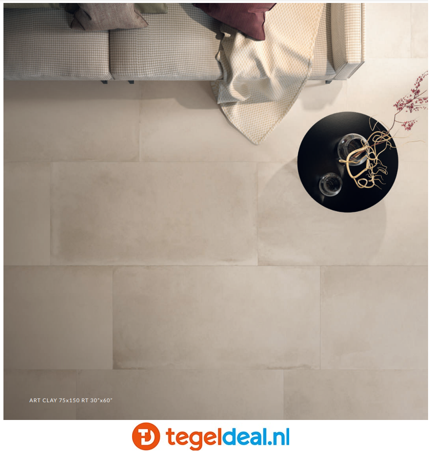 Supergres Art Clay, 30x60 cm, CL3A, betonlook tegels