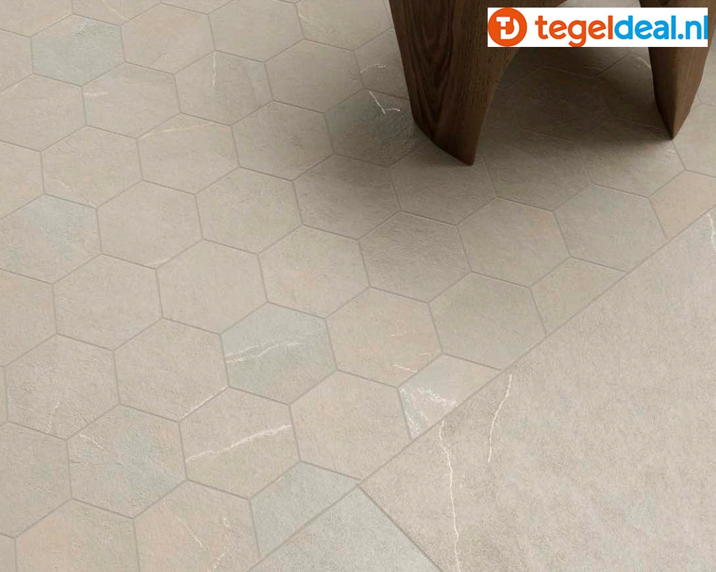 Ermes Aurelia, Ark Corda, 80x80 cm Nat., natuursteenlook tegels
