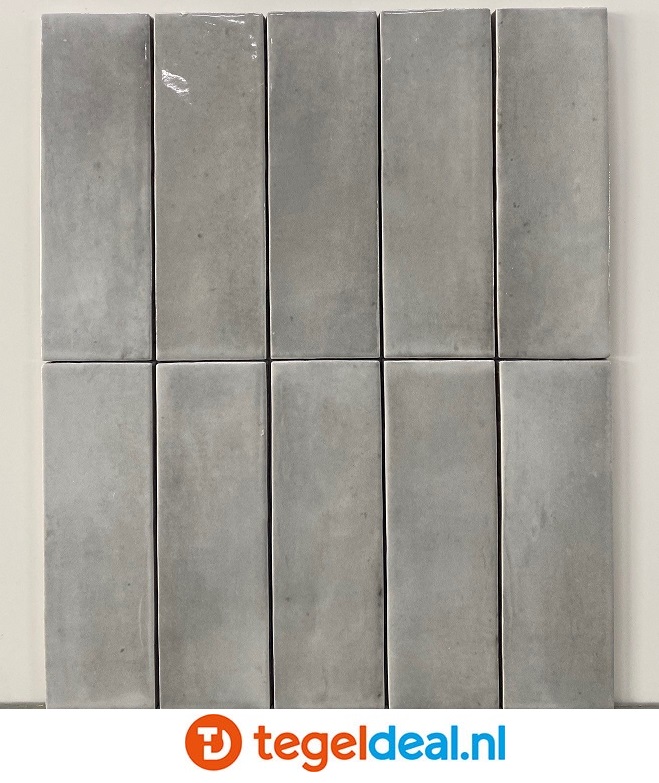 Equipe, Coco AMBER GREY Gloss, 5x15 cm, art. 27990, wandtegels