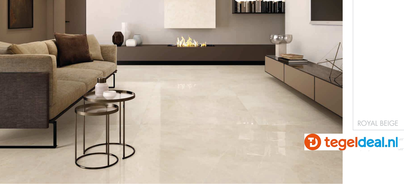 VLT Supergres Purity of Marble, Royal Beige Lux, 30 x 60 cm