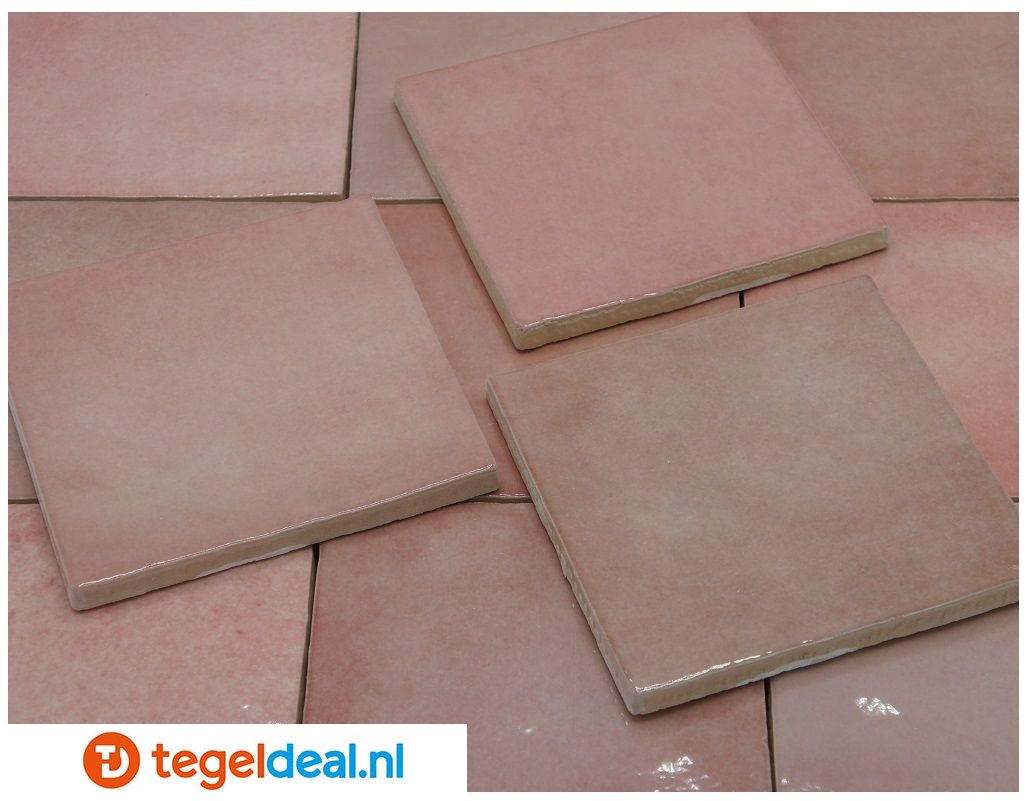 Equipe, Artisan Rose Mallow, 13x13 cm, art 24456, handvorm wandtegels