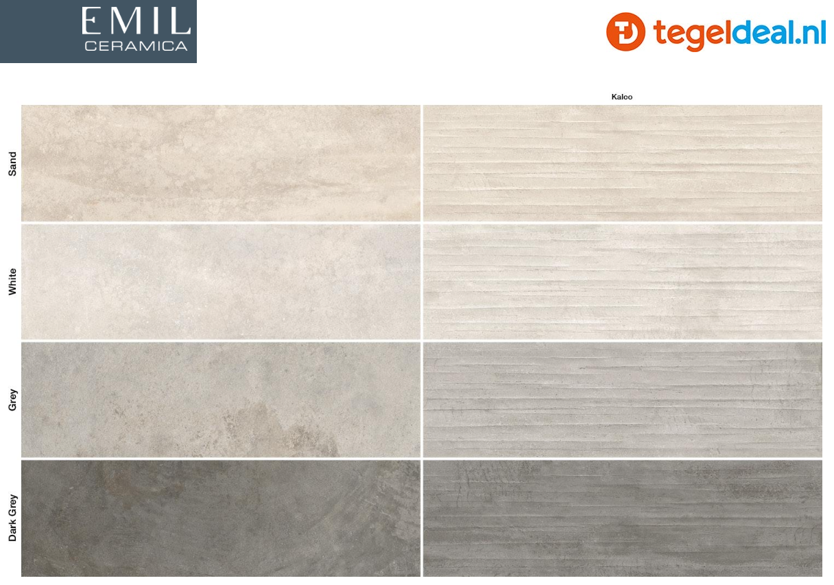 Emil, Fabrika, betonlook tegels 