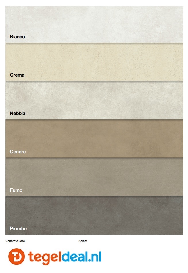 EnergieKer Select, betonlook tegels voor vloer en wand 