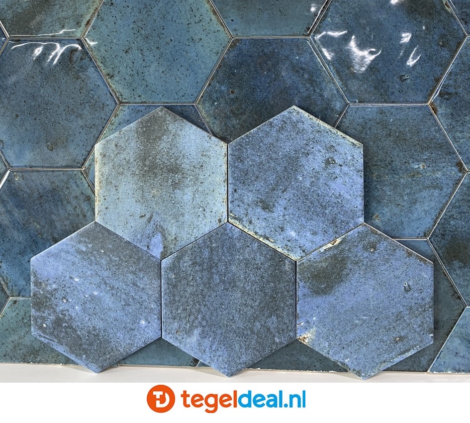 VLT Ribesalbes Hope BLUE mat, 15x17,3 cm hexagon