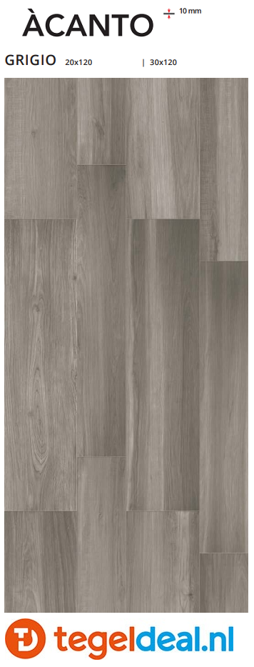 VLT Serenissima Acanto Grigio, 30 x 120 cm