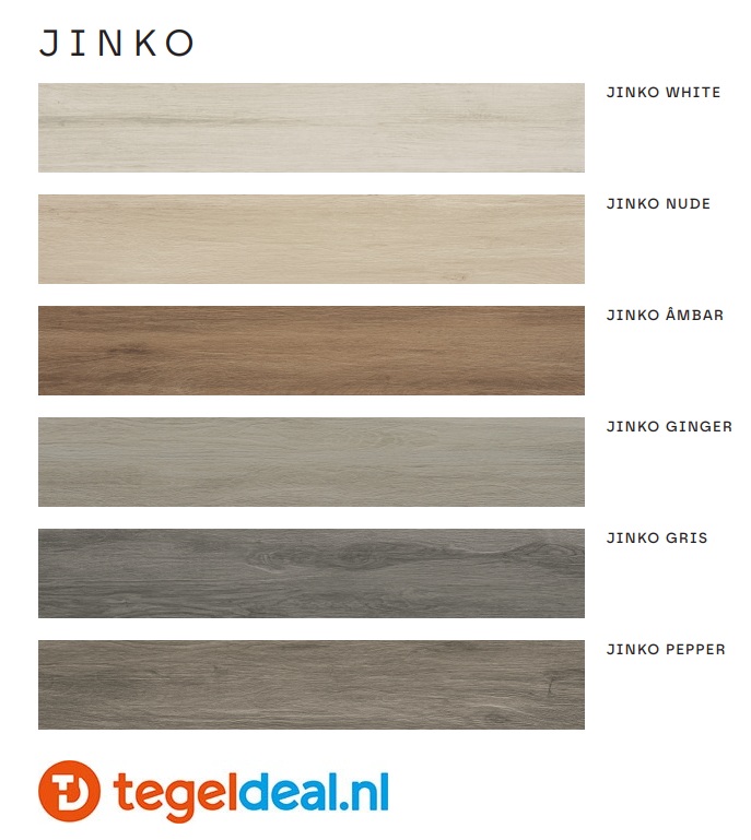 Revigres, Jinko, houtlook tegels voor vloer en wand 