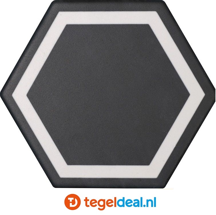 Tonalite, Examatt, 15x17 cm, hexagon vloer- en wandtegels Tonalite, Examatt, 15x17 cm, hexagon vloer- en wandtegels