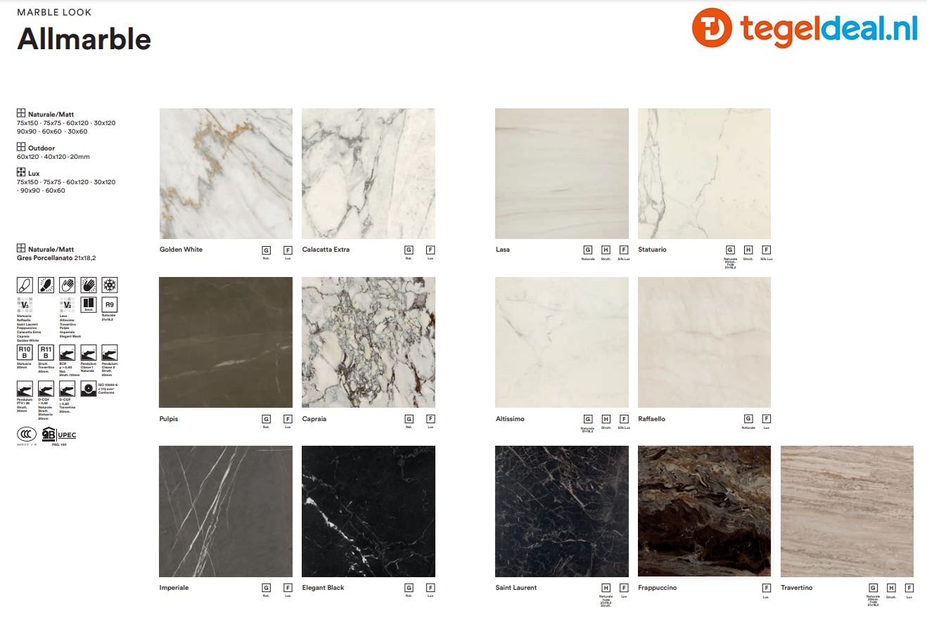 VLT Marazzi Allmarble, Elegant Black Lux, 60 x 120 cm M3A5