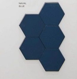 Equipe, Kromatika NAVAL BLUE, 26469, 11,6x10,1 cm, hexagon tegels