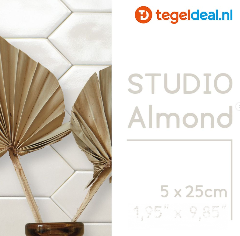 Life, Studio ALMOND, 5x25 cm pijlvorm wandtegels