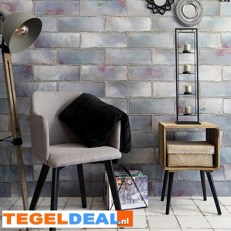 WDT Nanda Tiles, Manhattan, Skyline Blue, 13x39,5 cm