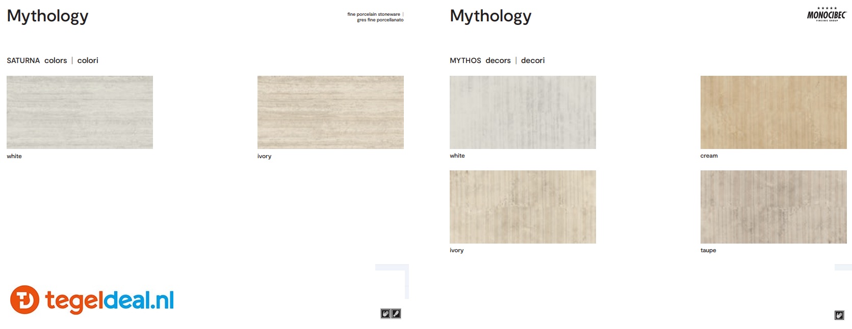 Monocibec, Mythology, natuursteenlook tegels 