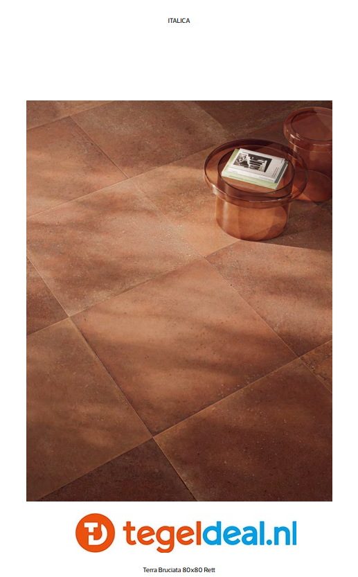 VLT en TRT Serenissima Italica, terracotta-look in div. kleuren en afm. 