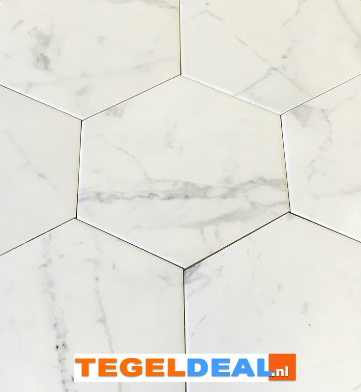 WDT / VLT Equipe, Hexagon Carrara Flow, 17,5x20 cm, art 23103 WDT / VLT Equipe, Hexagon Carrara Flow, 17,5x20 cm, art 23103