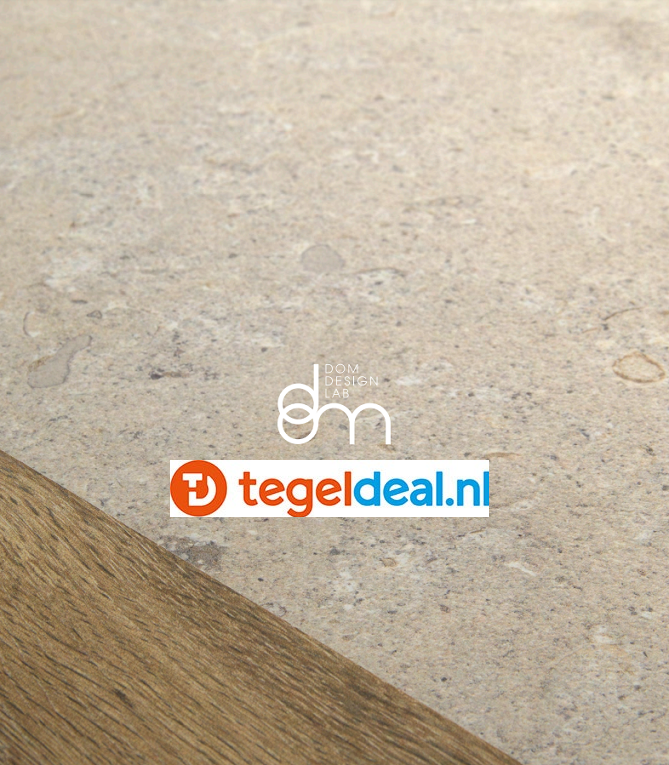 DOM Signature Stone WHITE, 60x60 cm, natuursteenlook tegels