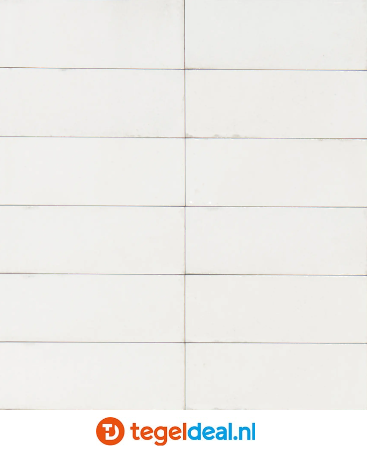 Marazzi Rice BIANCO, 7,5x20 cm M966, handvorm wandtegels