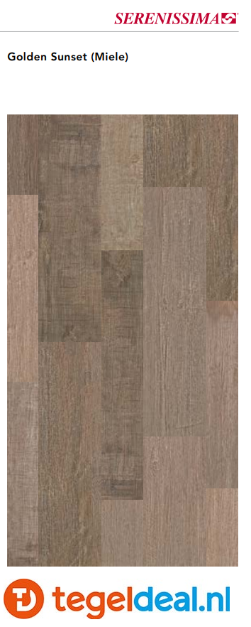 Serenissima Norway Golden Sunset, 30x120 cm, houtlook tegels 