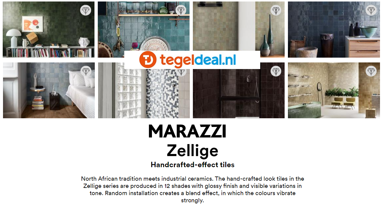 Marazzi Zellige PETROLIO, M5P6, 10x10 cm 