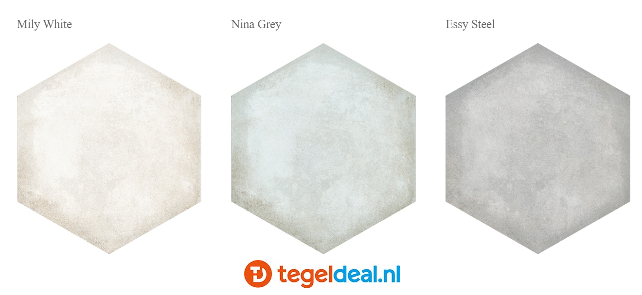 VLT Nanda Tiles, Habitania, 21x25 cm, hexagon VLT Nanda Tiles, Habitania, 21x25 cm, hexagon