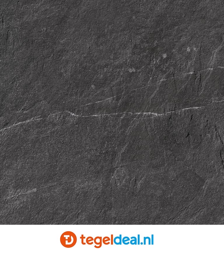 Supergres Stonework Ardesia Nera, 60x60 cm, natuursteenlook tegels
