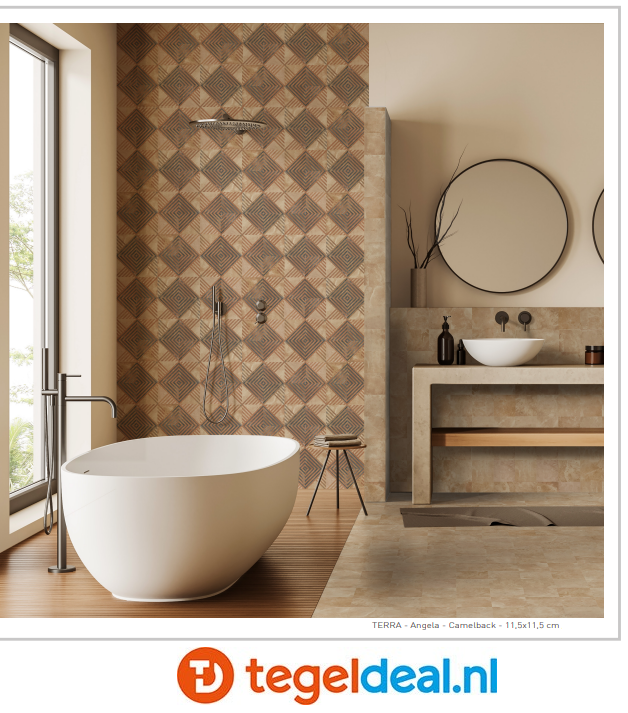 Nanda Tiles, Terra, 11,5x11,5 cm, vloer- en wandtegels Nanda Tiles, Terra, 11,5x11,5 cm, vloer- en wandtegels