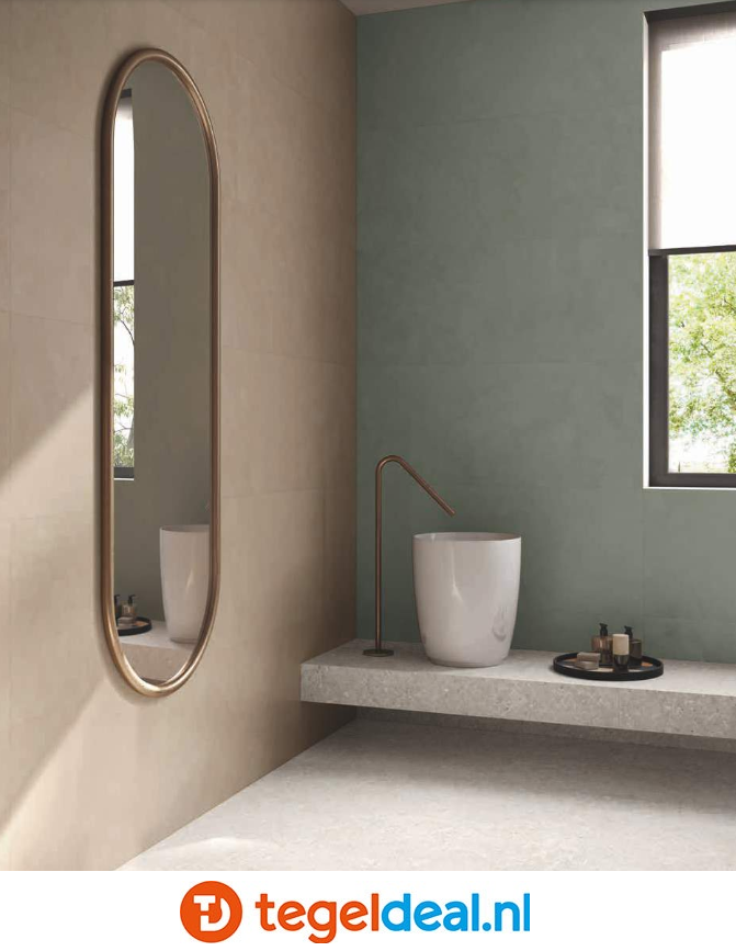 Supergres Rayclay, cementlook tegels Supergres Rayclay, cementlook tegels
