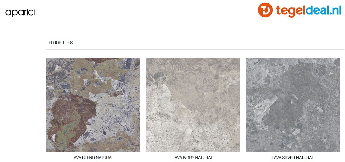 Aparici Lava, natuursteenlook tegels voor vloer en wand   