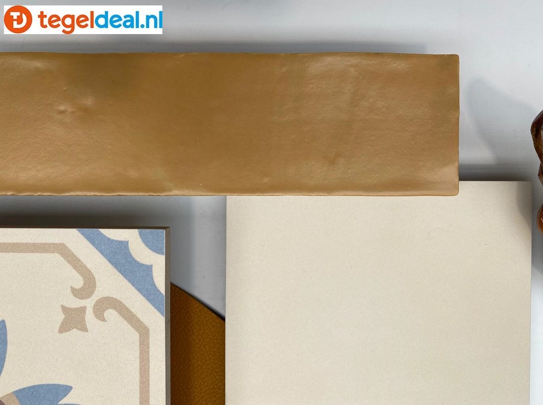 Revoir Paris, Provence CARAMEL, 6,2x25 cm matte wandtegels Revoir Paris, Provence CARAMEL, 6,2x25 cm matte wandtegels
