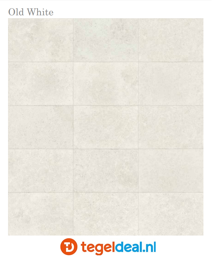 TRT SIL Ceramiche, Hampton OLD WHITE, 60x90x2 cm, terrastegels