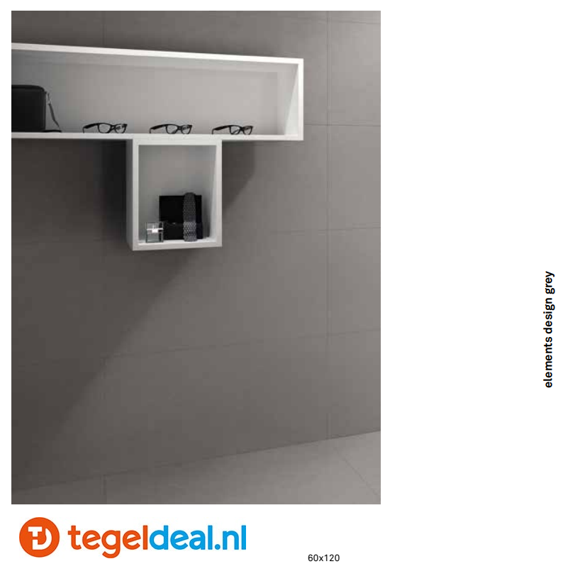 KEOPE Elements Design Grey, 60x60 cm Natural 