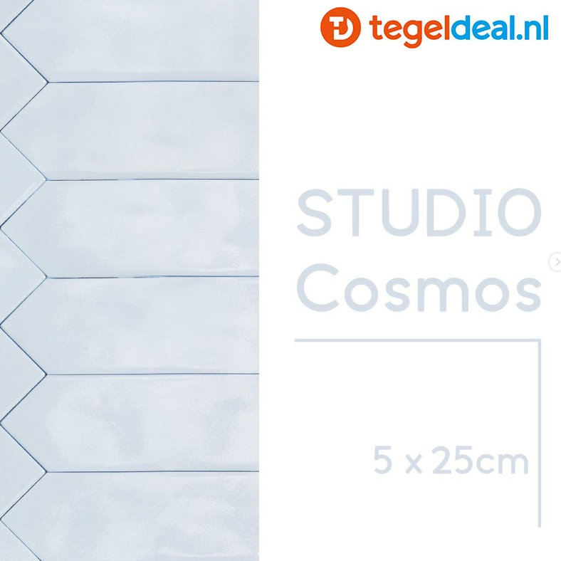 Life, Studio COSMOS, 5x25 cm pijlvorm wandtegels