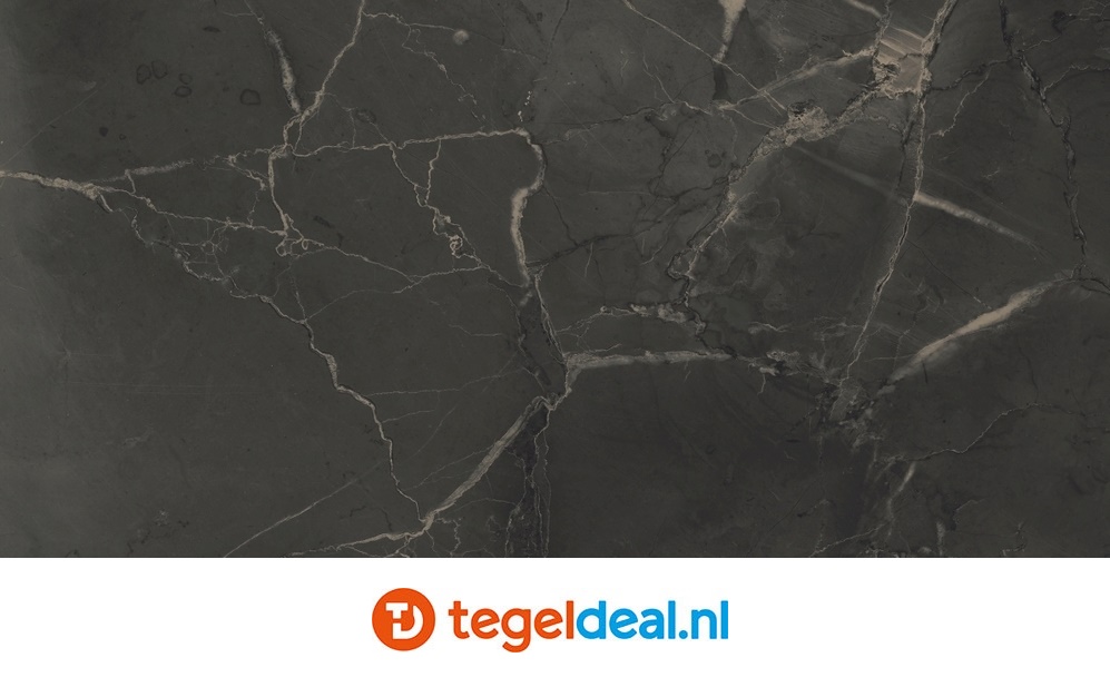 VLT Supergres Purity of Marble, Supreme Dark Lux, 75 x 150 cm