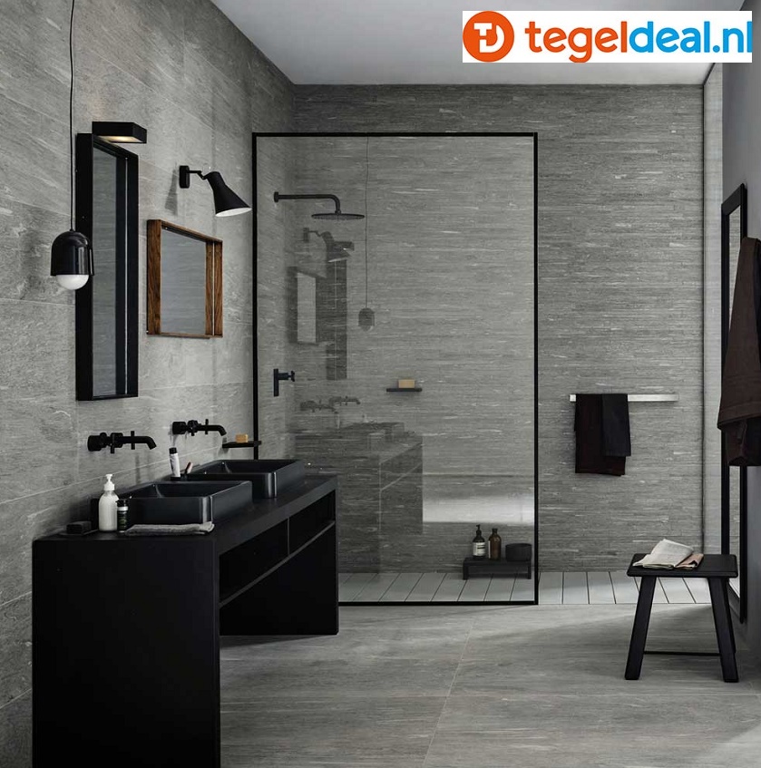 Marazzi, Mystone Pietra di Vals, kwartsietlook tegels - 3 kleuren - 6 formaten