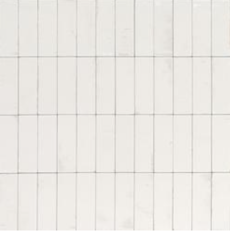 Ragno Gleeze BIANCO, 5x15 cm, R8HM, handvorm wandtegels