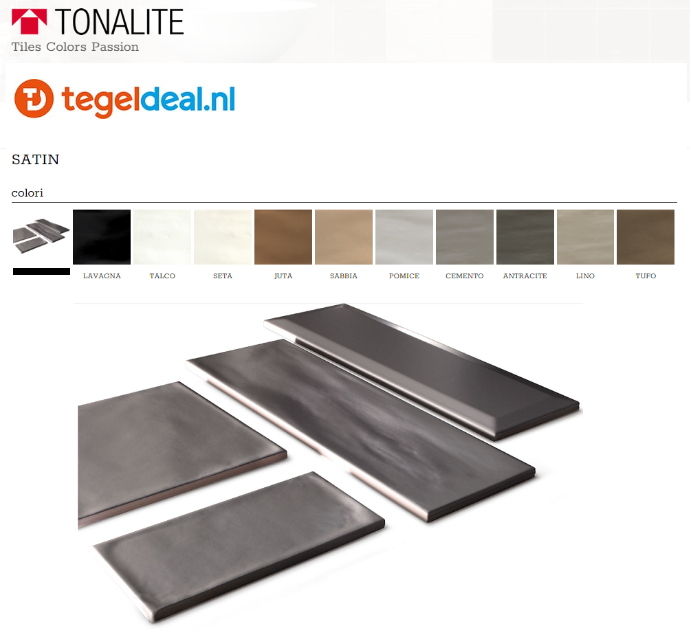 WDT Tonalite, Satin, diverse kleuren en afmetingen