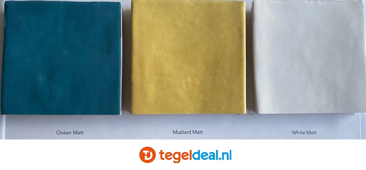WOW Design, Fez OCEAN Matt, 6,2x12,5 cm handvorm wandtegels