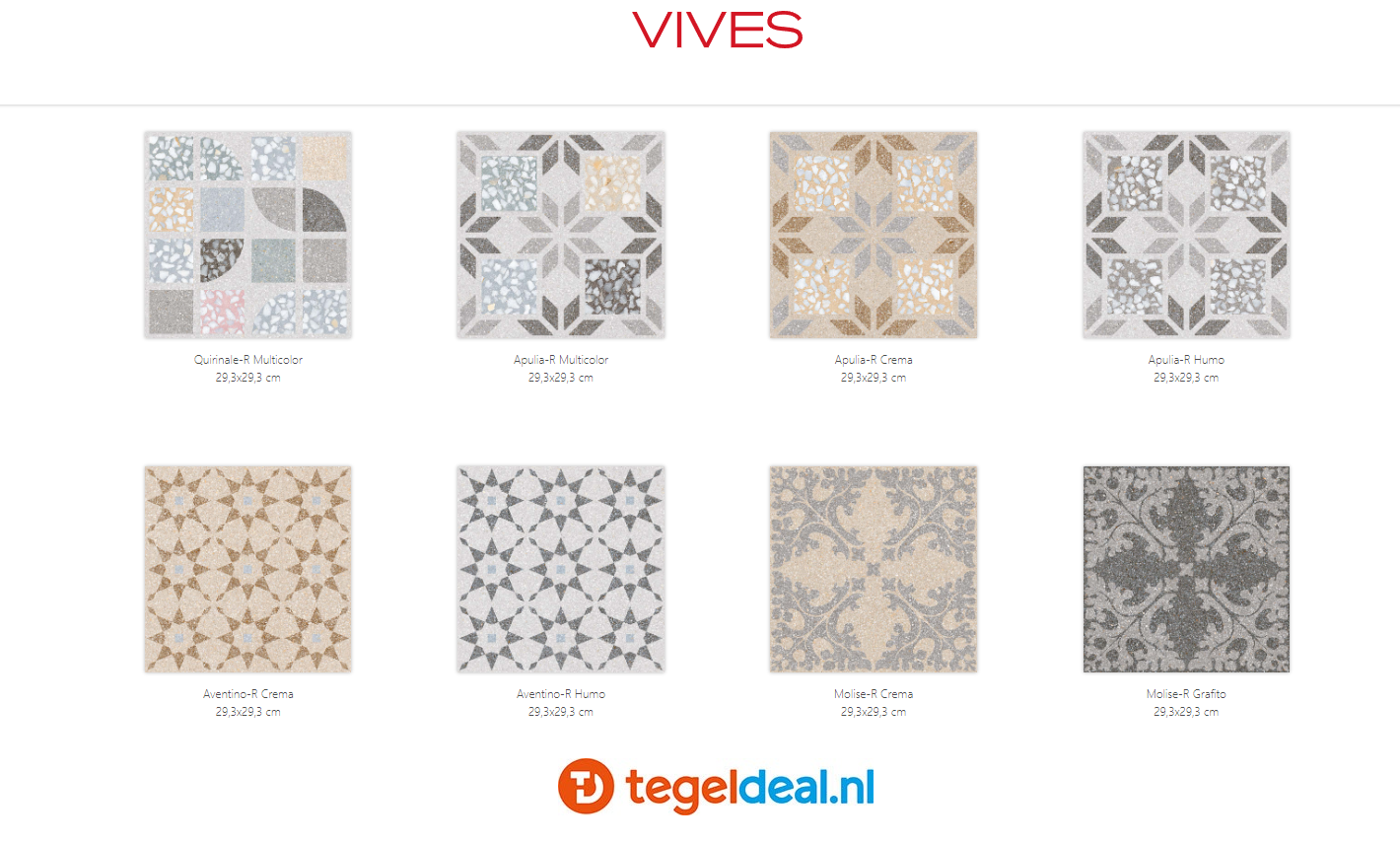 VLT Vives Farnese, 29,3x29,3 cm terrazzo-look