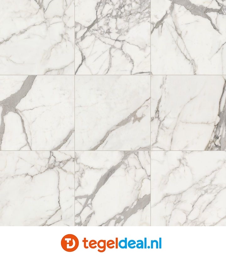 VLT KEOPE Elements Lux, CALACATTA Lappato, 120x120 cm